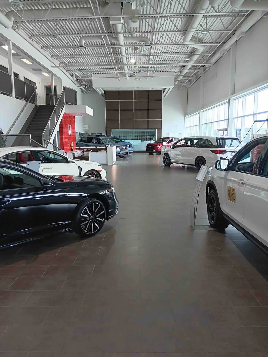 Automotive dealership interior