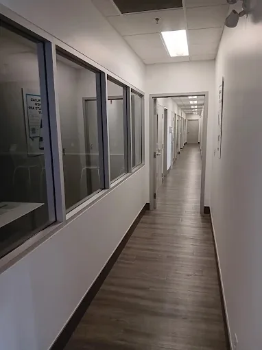 Hallway in a commercial building